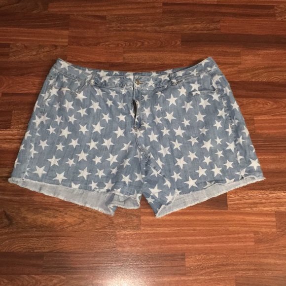 Lane Bryant Pants - Lane Bryant Jean Star Shorts